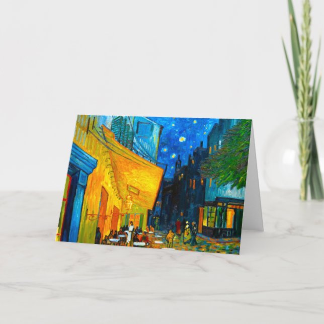 Van Gogh Café Terrace at Night Invitation (Front)