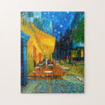 Van Gogh Café Terrace at Night Jigsaw Puzzle<br><div class="desc">Puzzle featuring Vincent van Gogh’s oil painting Café Terrace at Night (1888). Yellow stars paint the blue night sky above an outdoor café in France. A marvellous gift for fans of Post-Impressionism and Dutch art.</div>