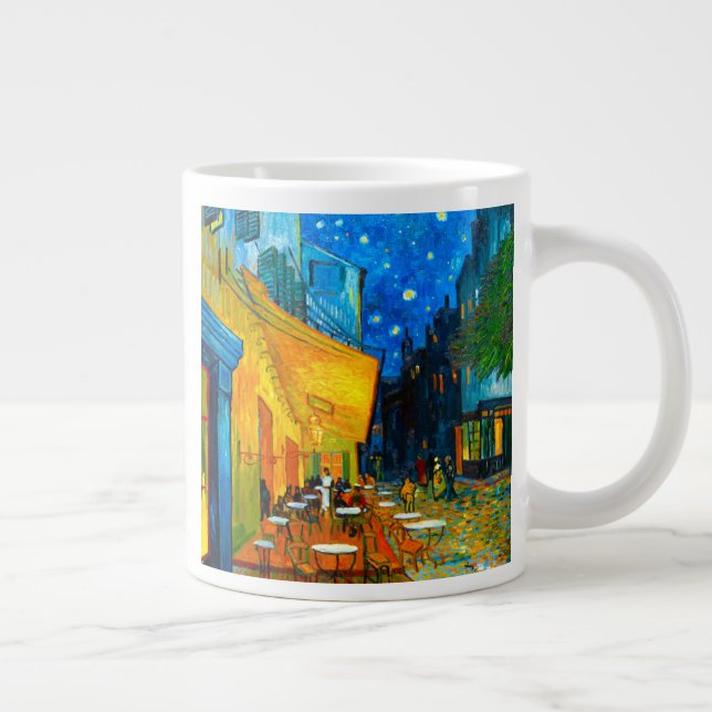 Van Gogh Café Terrace at Night Large Coffee Mug (Right)