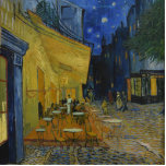 Van Gogh Cafe Terrace At Night Photo Sculpture Badge<br><div class="desc">Cafe Terrace At Night by Vincent Van Gogh.</div>