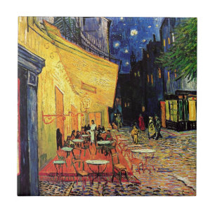 Van Gogh Cafe Terrace At Night Tile
