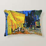 Van Gogh - Cafe Terrace, Decorative Cushion<br><div class="desc">Vincent van Gogh painting,  Cafe Terrace</div>