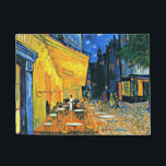 Van Gogh - Cafe Terrace, Doormat<br><div class="desc">Vincent Van Gogh famous painting,  Café Terrace.</div>