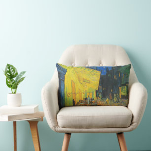 Van Gogh Cafe Terrace French Street Scene Lumbar Cushion