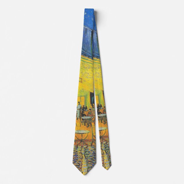 Van Gogh Cafe Terrace French Street Scene Tie (Front)