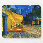 Van Gogh Café Terrace Mouse Pad<br><div class="desc">Van Gogh Café Terrace mouse pad. Oil painting on canvas from 1888. Van Gogh’s most celebrated cityscape,  Café Terrace Place du Forum Arles,  beautifully captures French nightlife in the late nineteenth century. A great gift for fans of van Gogh,  cafes,  cityscapes and French art.</div>