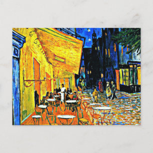 Van Gogh, Cafe Terrace, place-du-forum, Postcard