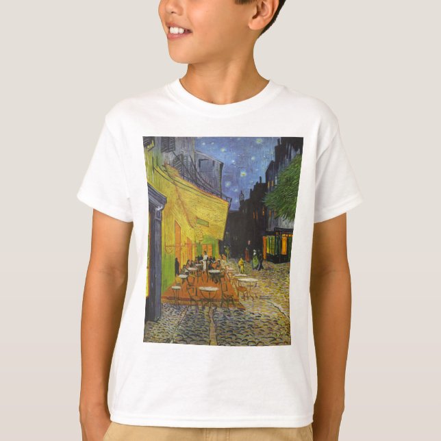Van Gogh Cafe Terrace Post-Impressionist T-Shirt (Front)