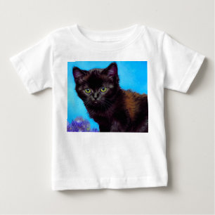 Van Gogh Cat and Flowers Baby T-Shirt