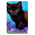Van Gogh Cat and Flowers