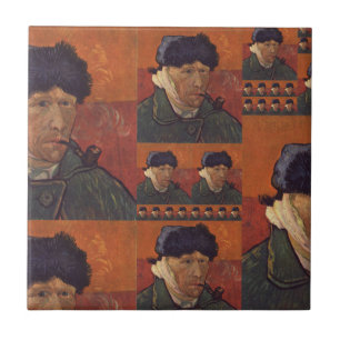 van gogh ceramic tile