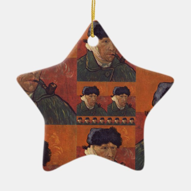 van gogh ceramic tree decoration (Front)