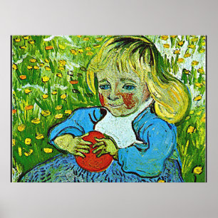 Van Gogh - Child with an Orange Poster