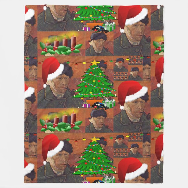van gogh christmas blanket (Front)