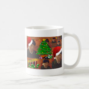 van gogh christmas coffee mug