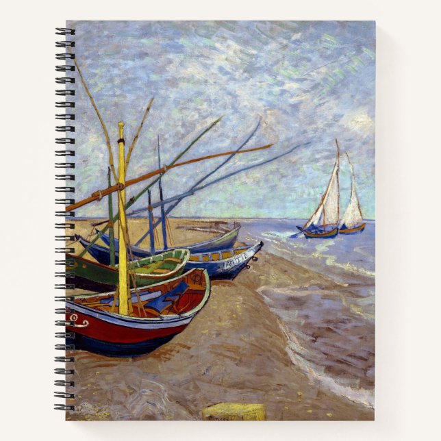 Van Gogh Collection Fishing Boats Notebook (Front)