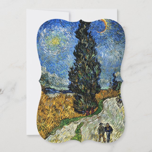 Van Gogh - Cypress against a Starry Sky Card (Front)