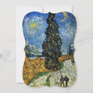 Van Gogh - Cypress against a Starry Sky Card