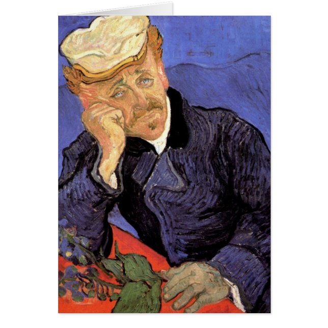 Van Gogh, Doctor Gachet, Vintage Impressionism Art (Front)