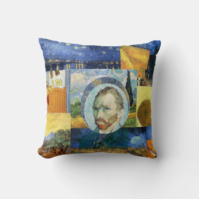 Van Gogh Dream Paintings Art Pillow (Front)