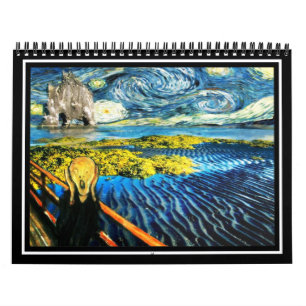 Van Gogh Edvard Meets Vincent Starry Night Calendar
