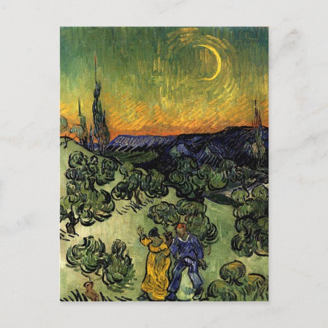 Van Gogh: Evening Promenade Postcard (Front)