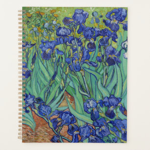 Van Gogh Famous Blue Irises Floral Oil Painting Planner