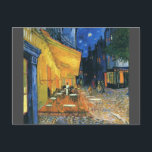 Van Gogh Famous Painting Cafe Terrace at Night Postcard<br><div class="desc">Van Gogh Cafe Terrace at Night Postcard</div>