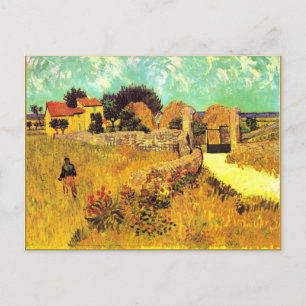 Van Gogh famous painting, Farmhouse in Provence Postcard