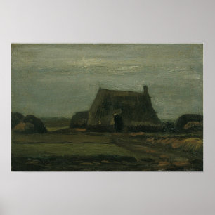 Van Gogh - Farm With Stacks Of Peat Poster