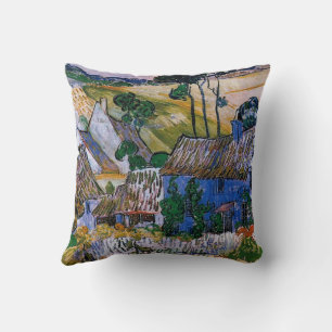 Van Gogh - Farms near Auvers Cushion
