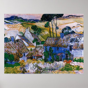 Van Gogh - Farms near Auvers Poster