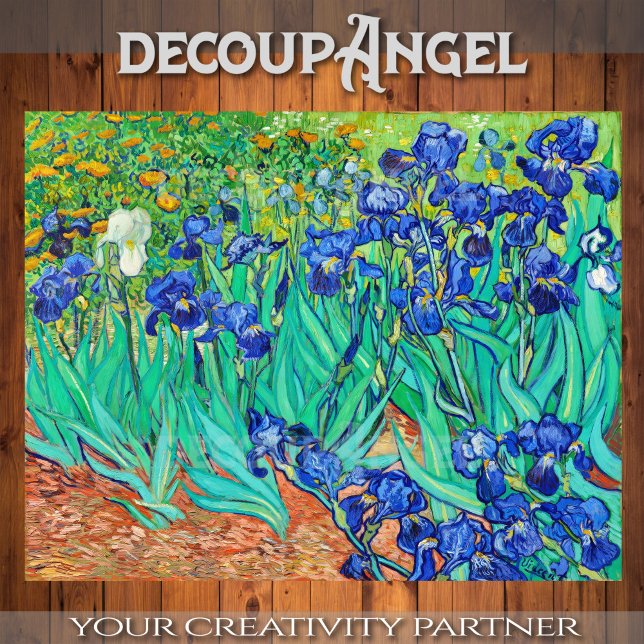 Van Gogh- Field of Irises Decoupage Tissue Paper (Creator Uploaded)