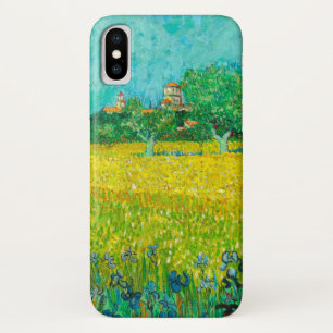 Van Gogh Field with Irises Near Arles iPhone X Case