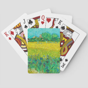 Van Gogh Field with Irises Near Arles Playing Cards