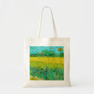 Van Gogh Field with Irises Near Arles Tote Bag