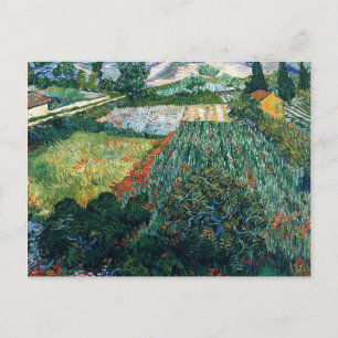 Van Gogh - Field with Poppies Postcard