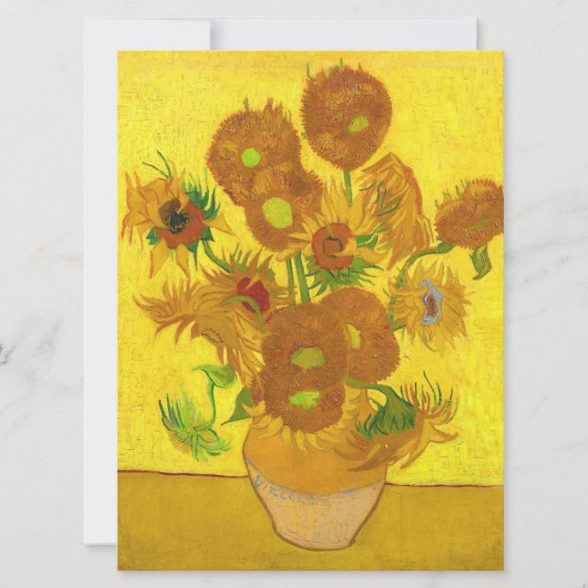 Van Gogh Fifteen Sunflowers In A Vase Fine Art (Front)