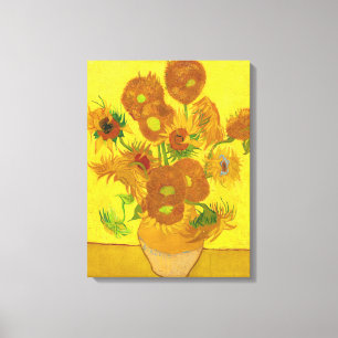 Van Gogh Fifteen Sunflowers In A Vase Fine Art Canvas Print