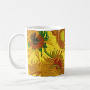Van Gogh Fifteen Sunflowers In A Vase Fine Art Coffee Mug