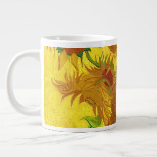 Van Gogh Fifteen Sunflowers In A Vase Fine Art Large Coffee Mug