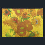 Van Gogh Fifteen Sunflowers In A Vase Fine Art Placemat<br><div class="desc">Vincent Van Gogh Fifteen Sunflowers In A Vase Sunflowers (original title, in French: Tournesols) are the subject of two series of still life paintings by the Dutch Post-Impressionist painter Vincent van Gogh. Art by Vincent van Gogh Movement: Post-Impressionism Artistic beautiful floral vintage fine art painting featuring fifteen sunflowers in a...</div>