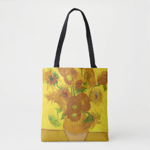 Van Gogh Fifteen Sunflowers In A Vase Fine Art Tote Bag