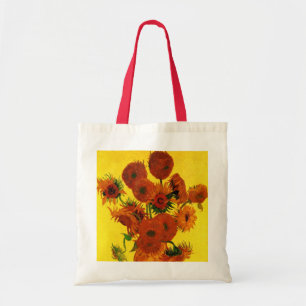 Van Gogh Fine Art, Vase with 15 Sunflowers Tote Bag