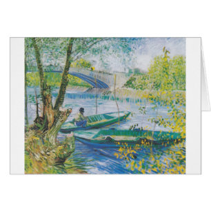 Van Gogh Fishermen and boats in the Pont de Clichy