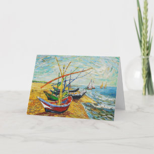 Van Gogh Fishing Boats Greeting Card