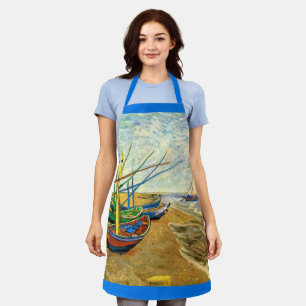 Van Gogh Fishing Boats on Beach at Saintes Maries Apron
