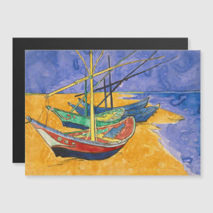 Van Gogh - Fishing Boats on Beach Magnetic Card