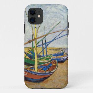 Van Gogh Fishing Boats On The Beach iPhone 11 Case