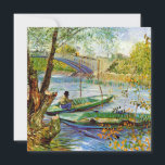 Van Gogh - Fishing in the Spring<br><div class="desc">Van Gogh - Fishing in the Spring art magnet.</div>